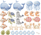 Under The Sea Wall Stickers Set