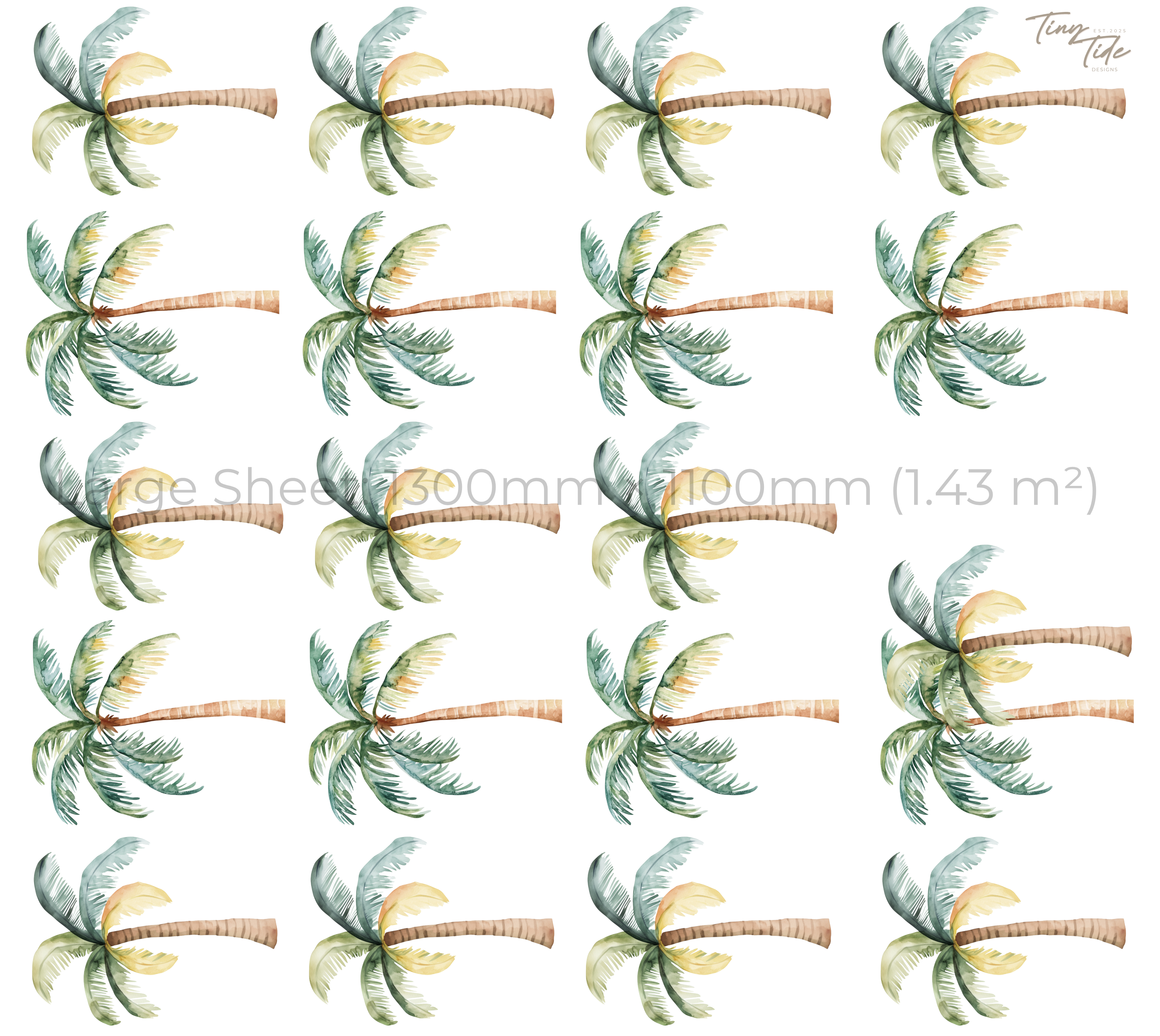 Palm Tree Wall Sticker Set