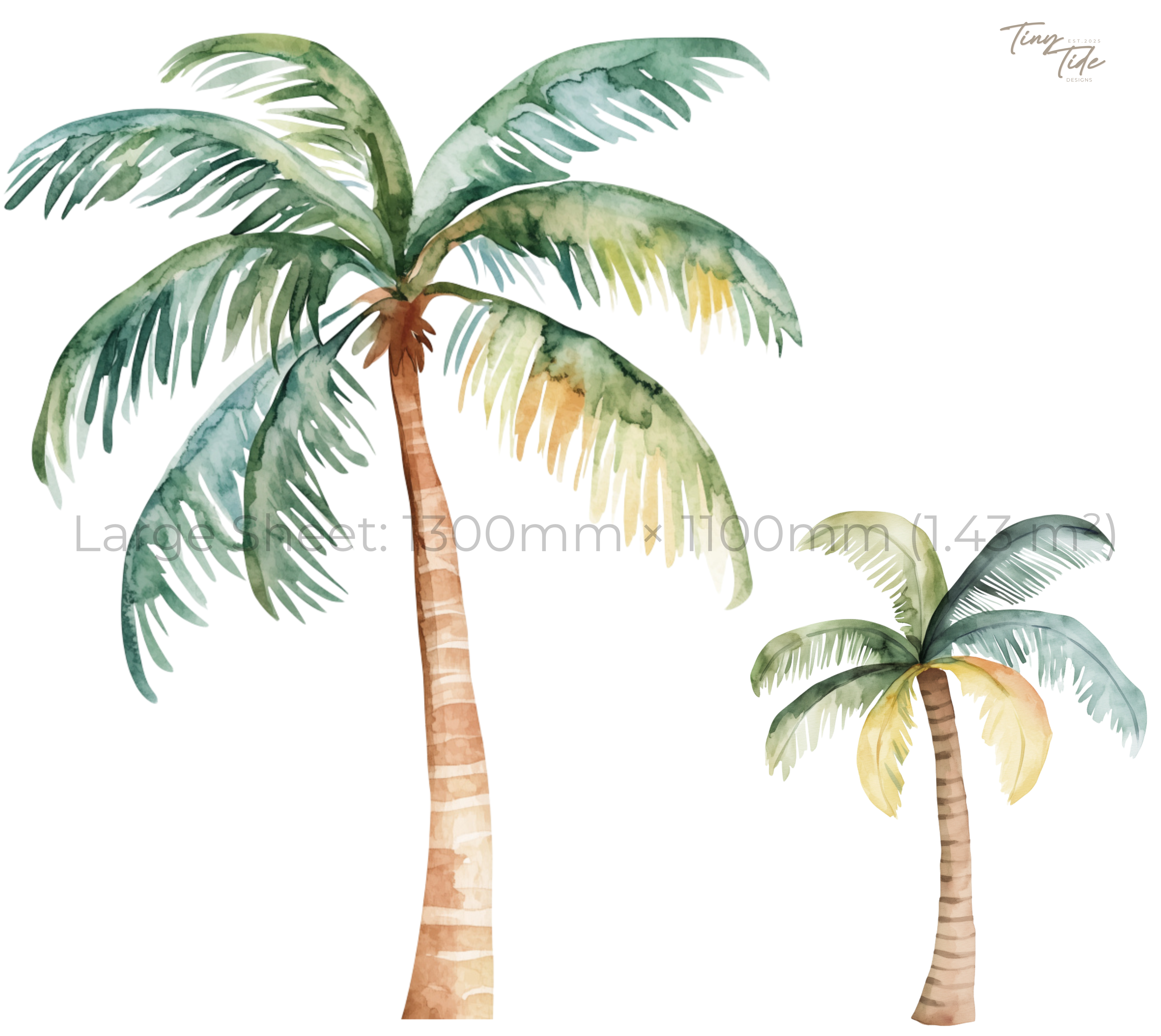Palm Tree Wall Sticker Set
