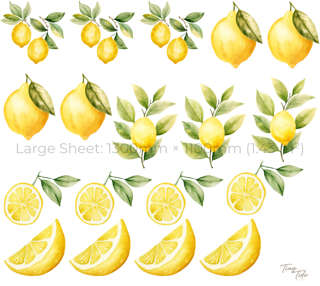 Lemon Wall Stickers Set