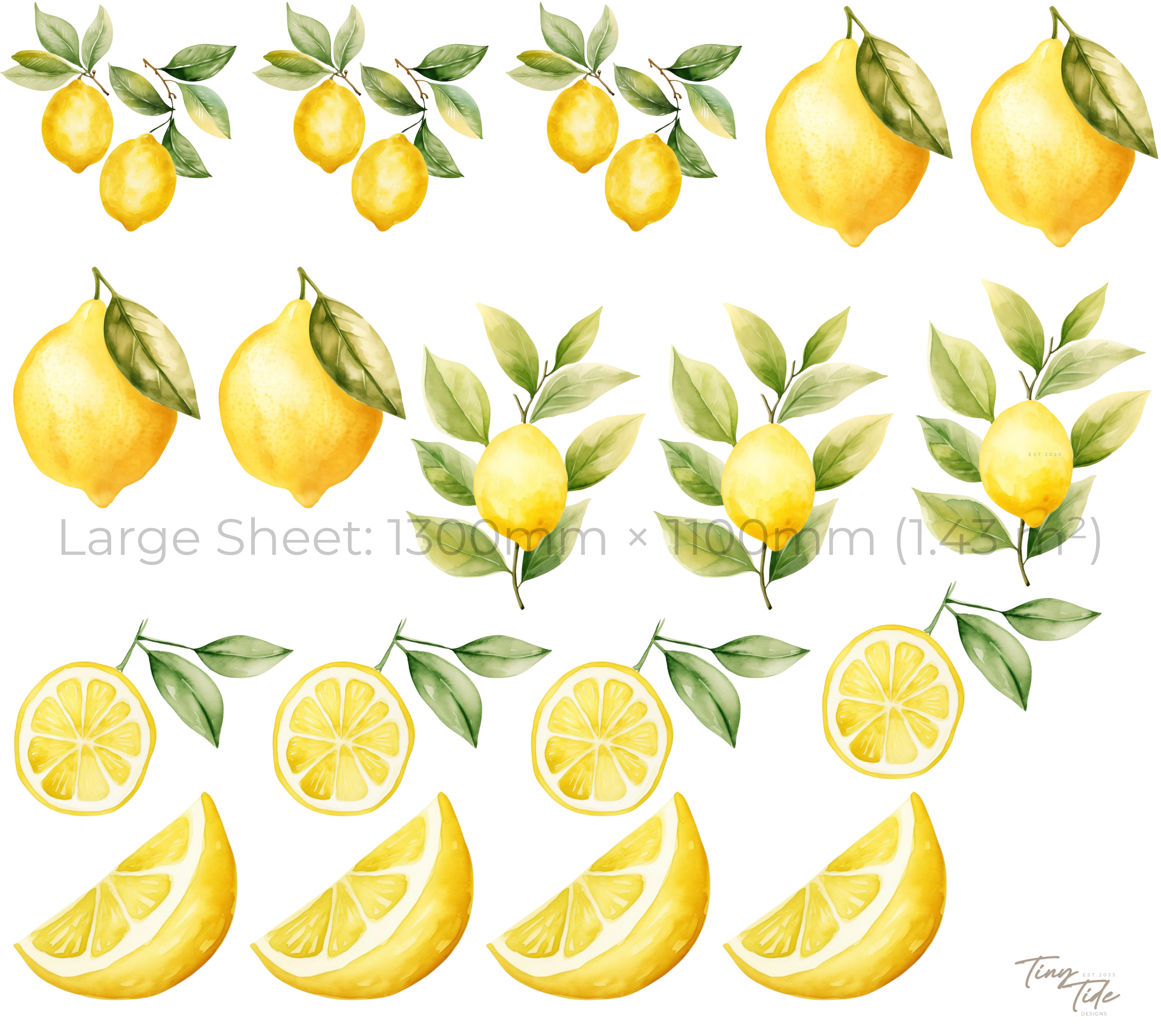 Lemon Wall Stickers Set