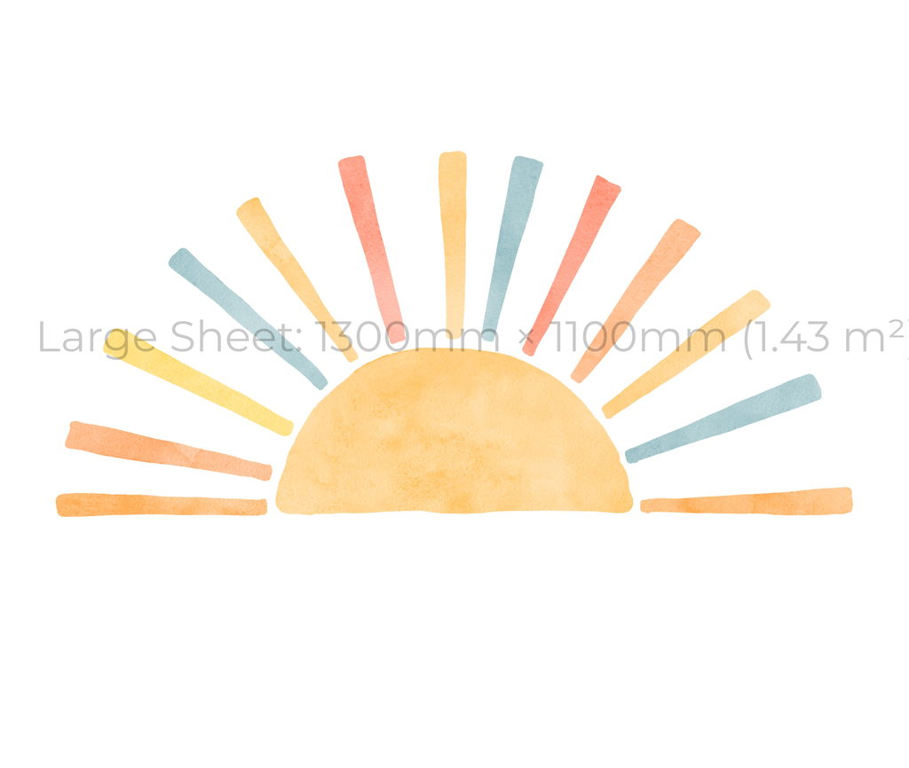 Boho Sunrise Wall Stickers Set