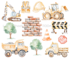 Construction Day Wall Stickers Set