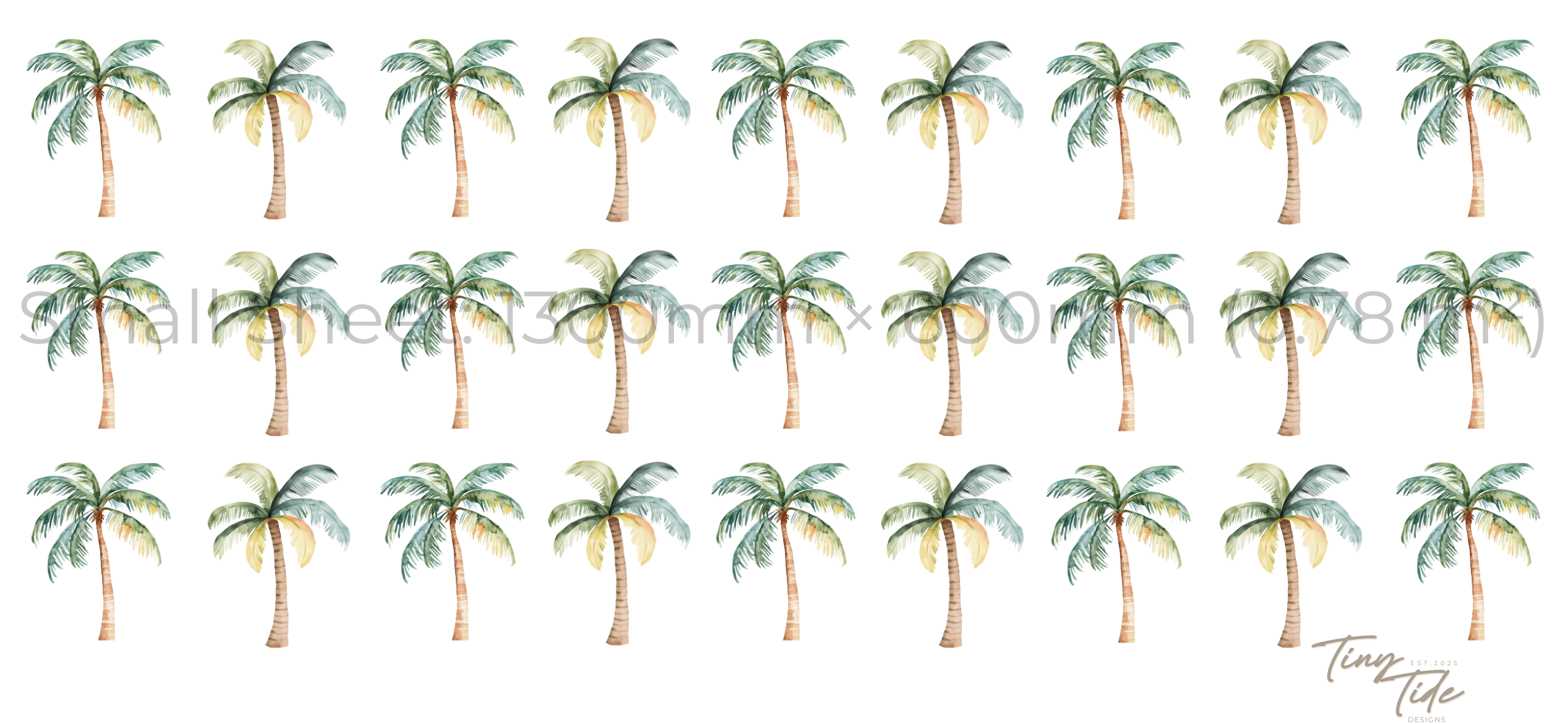 Palm Tree Wall Sticker Set