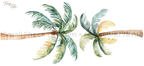 Palm Tree Wall Sticker Set
