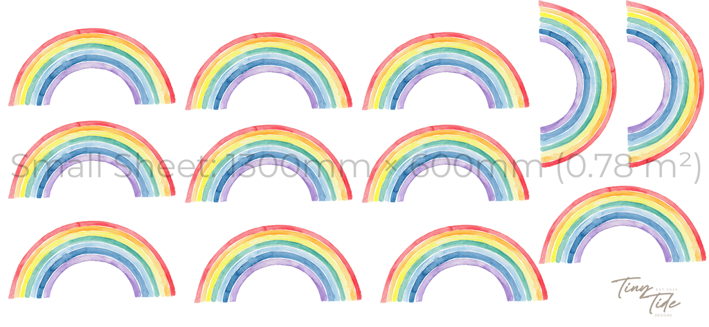 Rainbow Wall Stickers Set