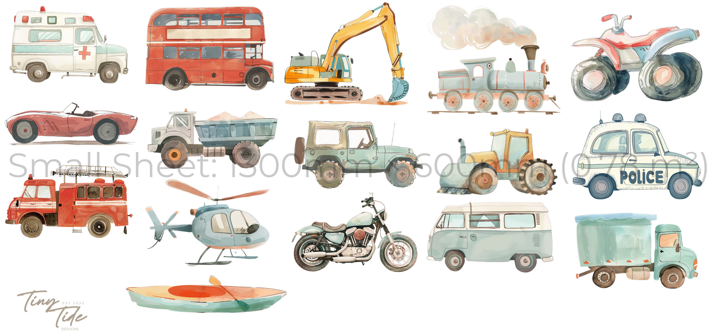 Transport Wall Sticker Set
