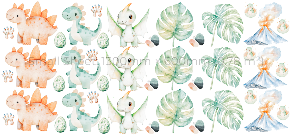 Dino Land Wall Stickers Set