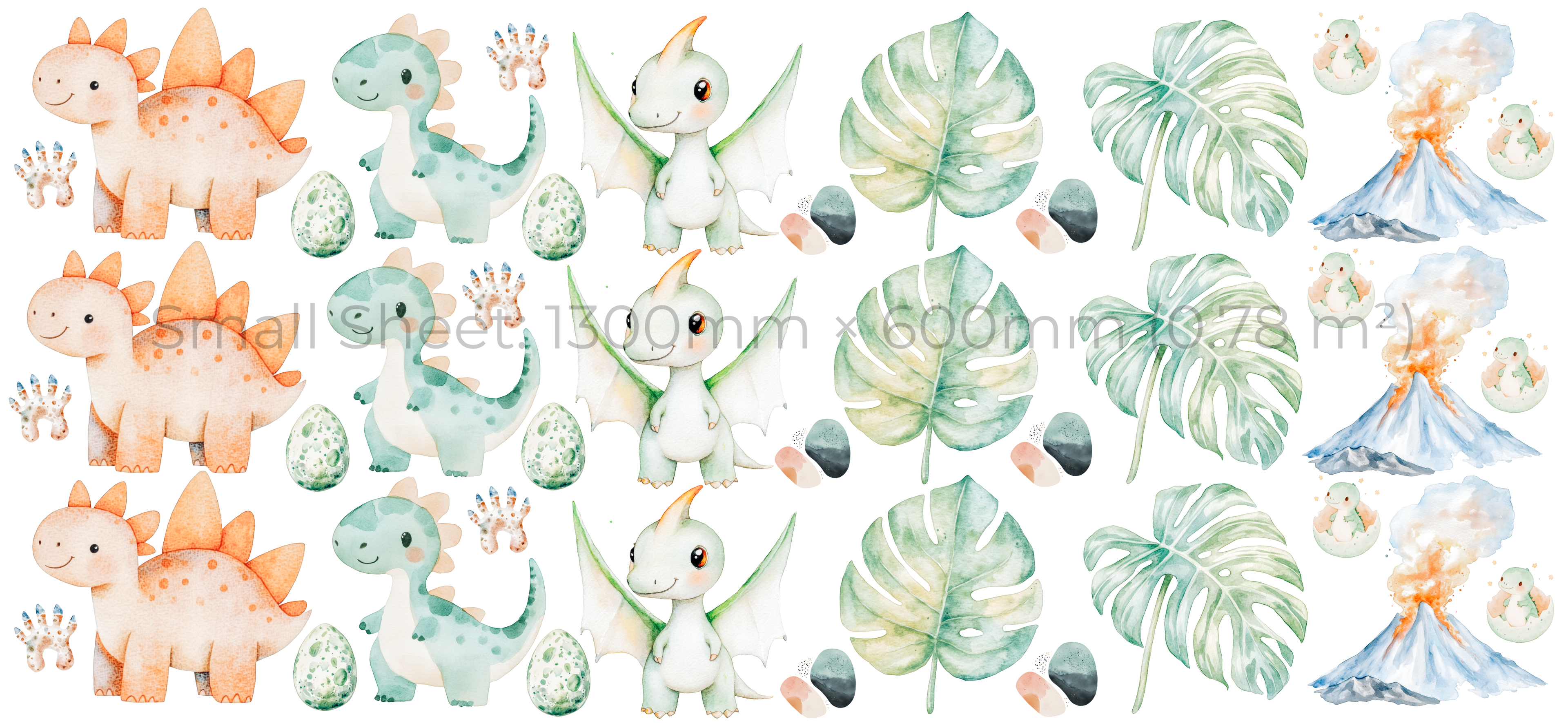 Dino Land Wall Stickers Set