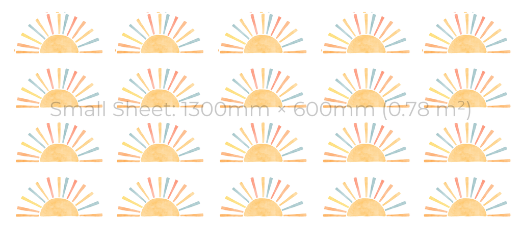 Boho Sunrise Wall Stickers Set