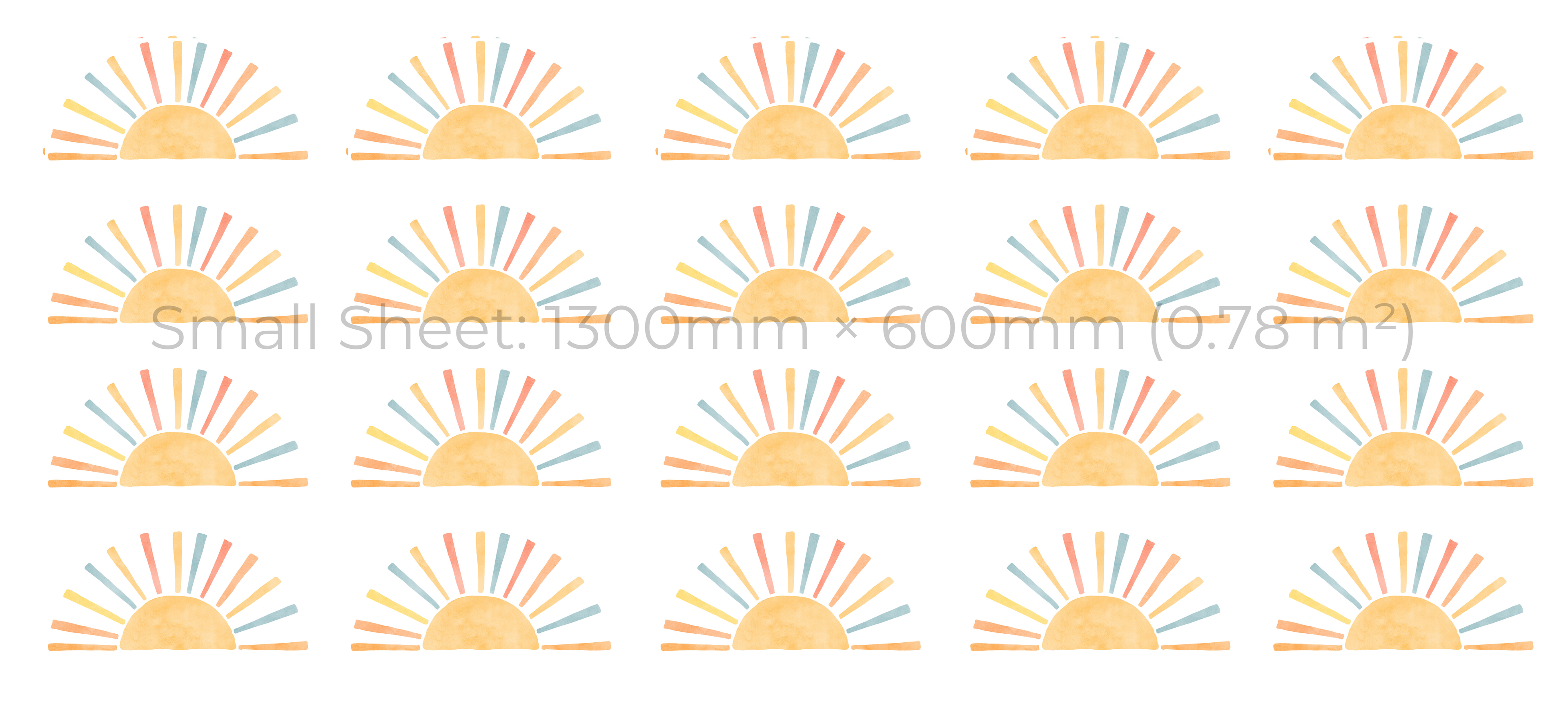 Boho Sunrise Wall Stickers Set