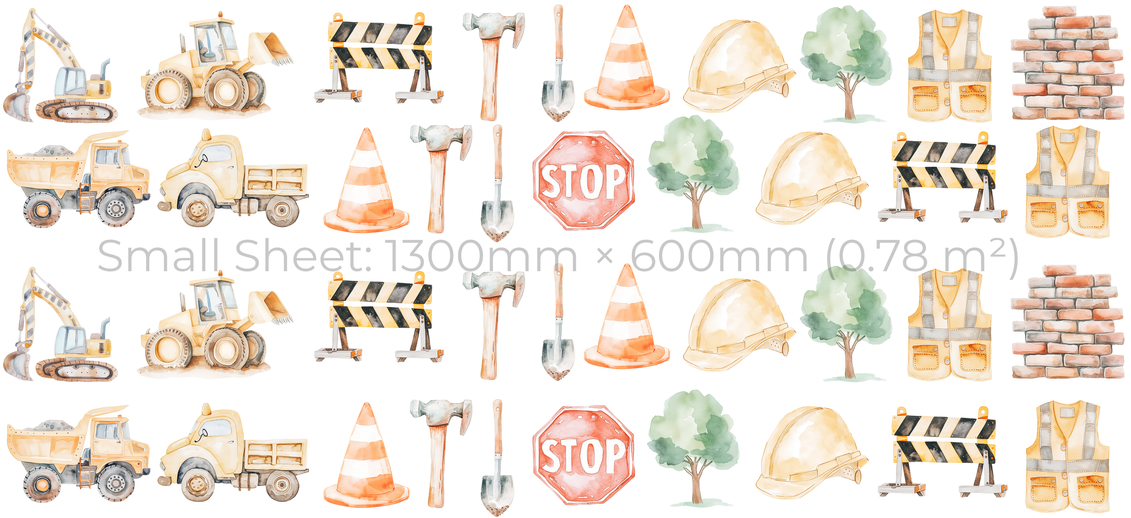 Construction Wall Sticker Set