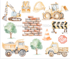 Construction Wall Sticker Set