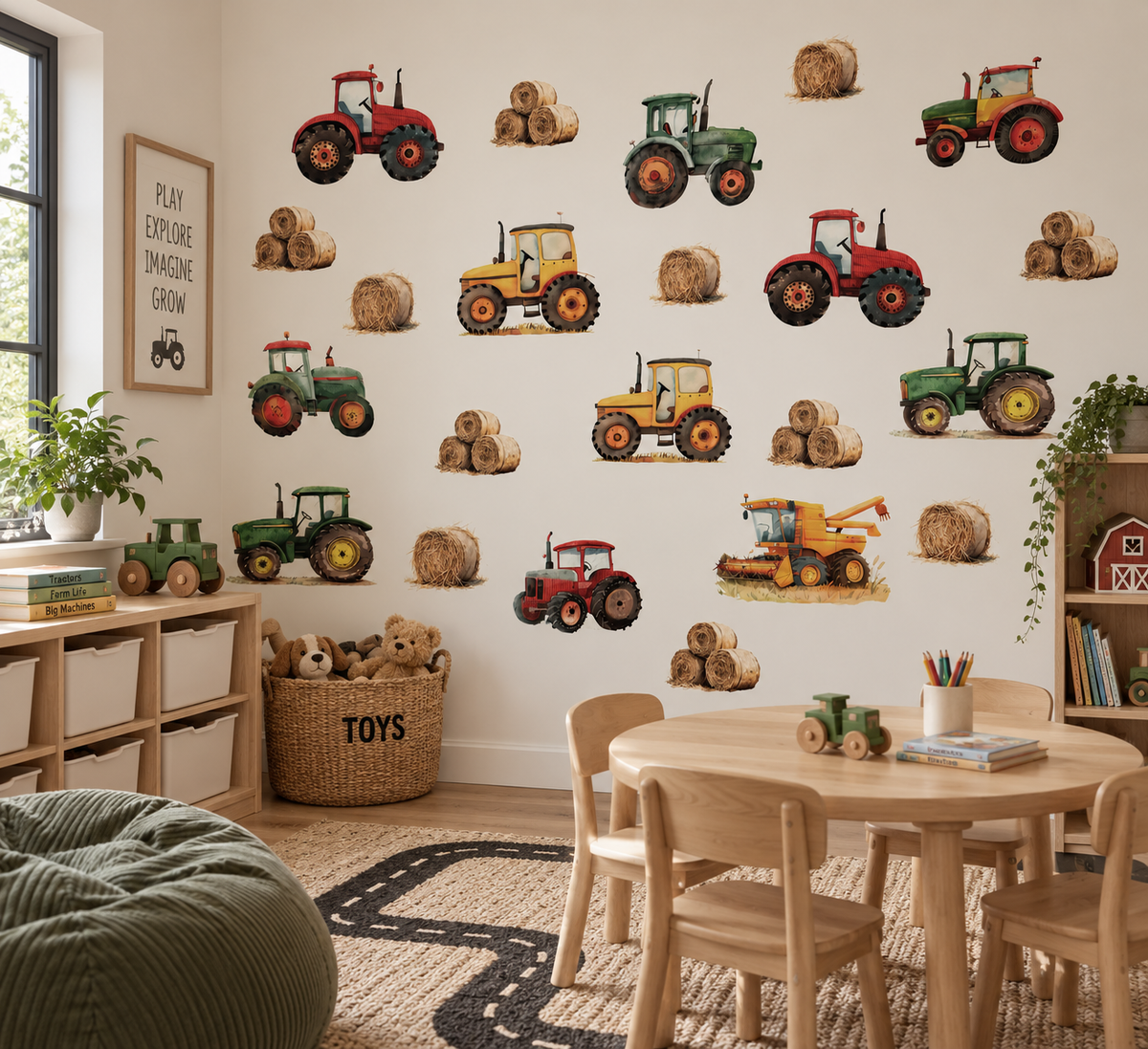 Tractor Farm Wall Sticker Set