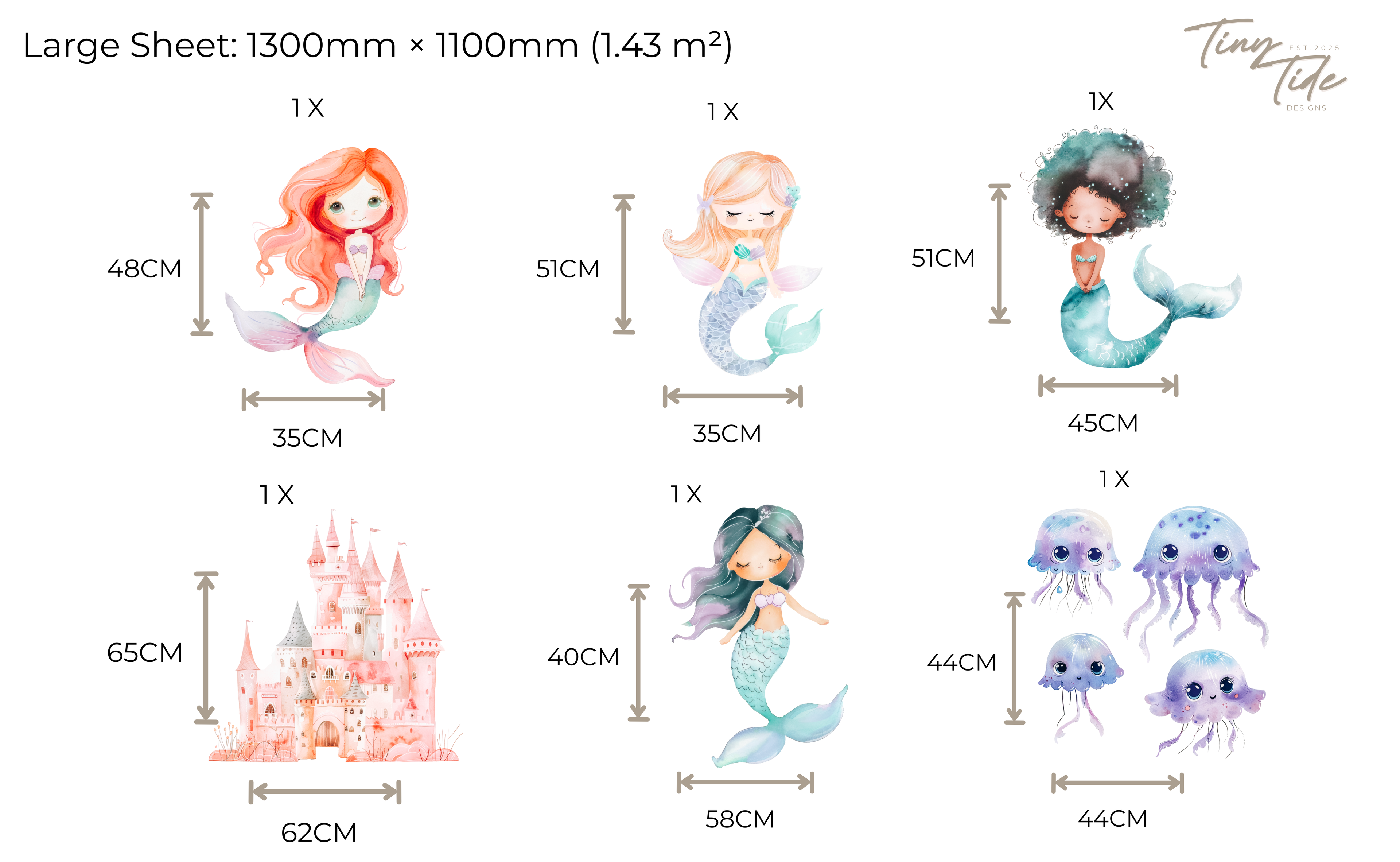 Ocean Magic Wall Stickers Set