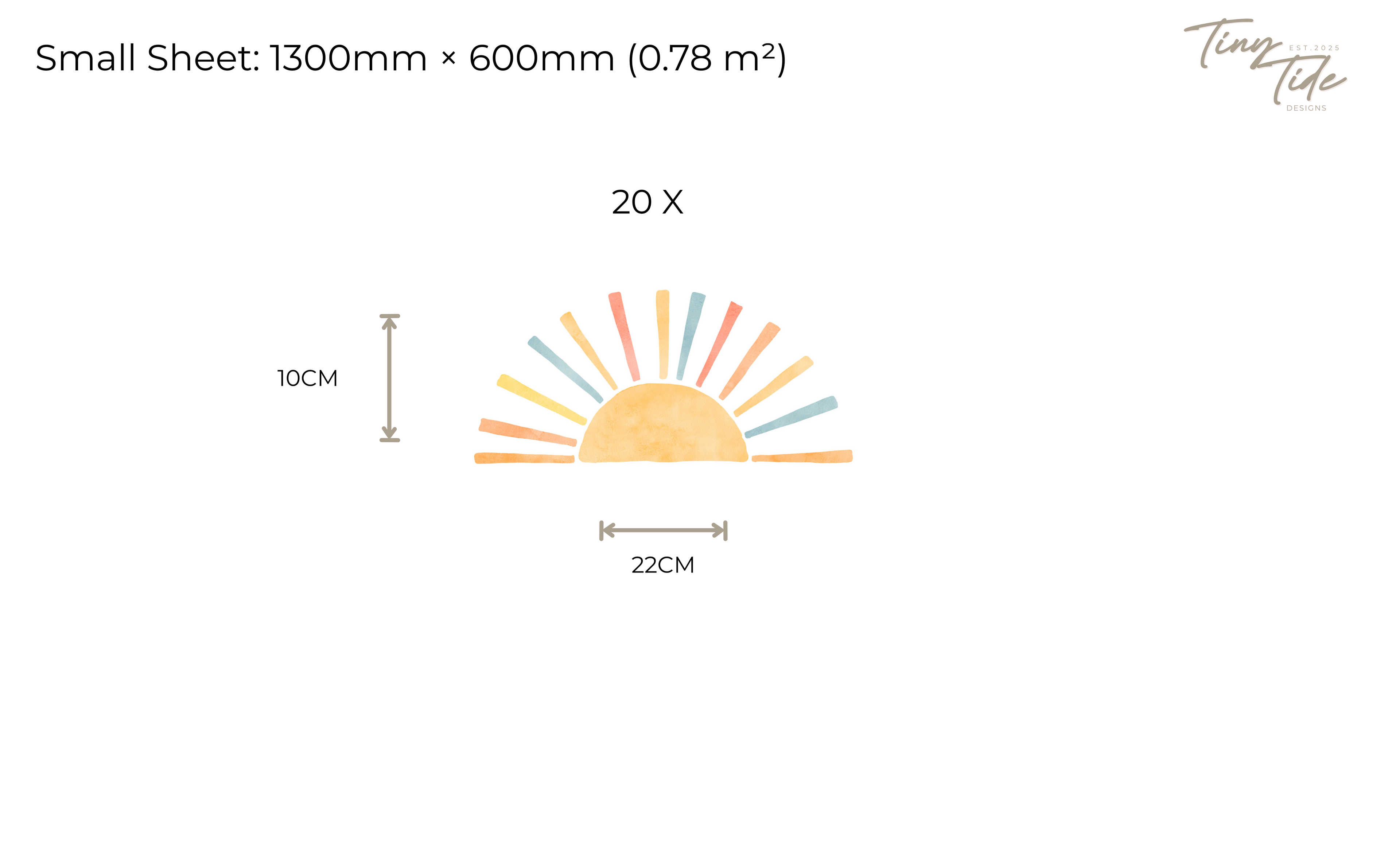 Boho Sunrise Wall Stickers Set