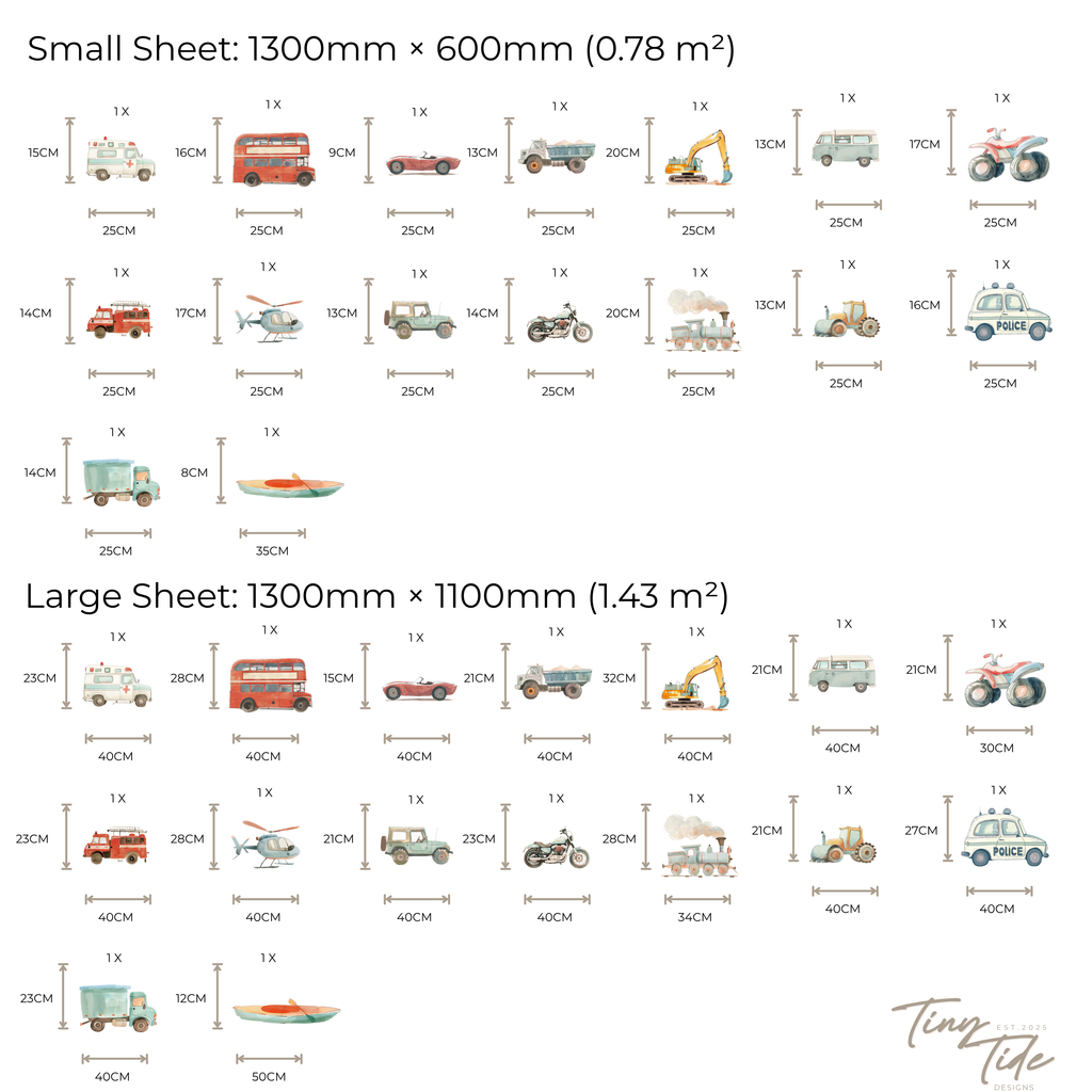 Transport Wall Sticker Set