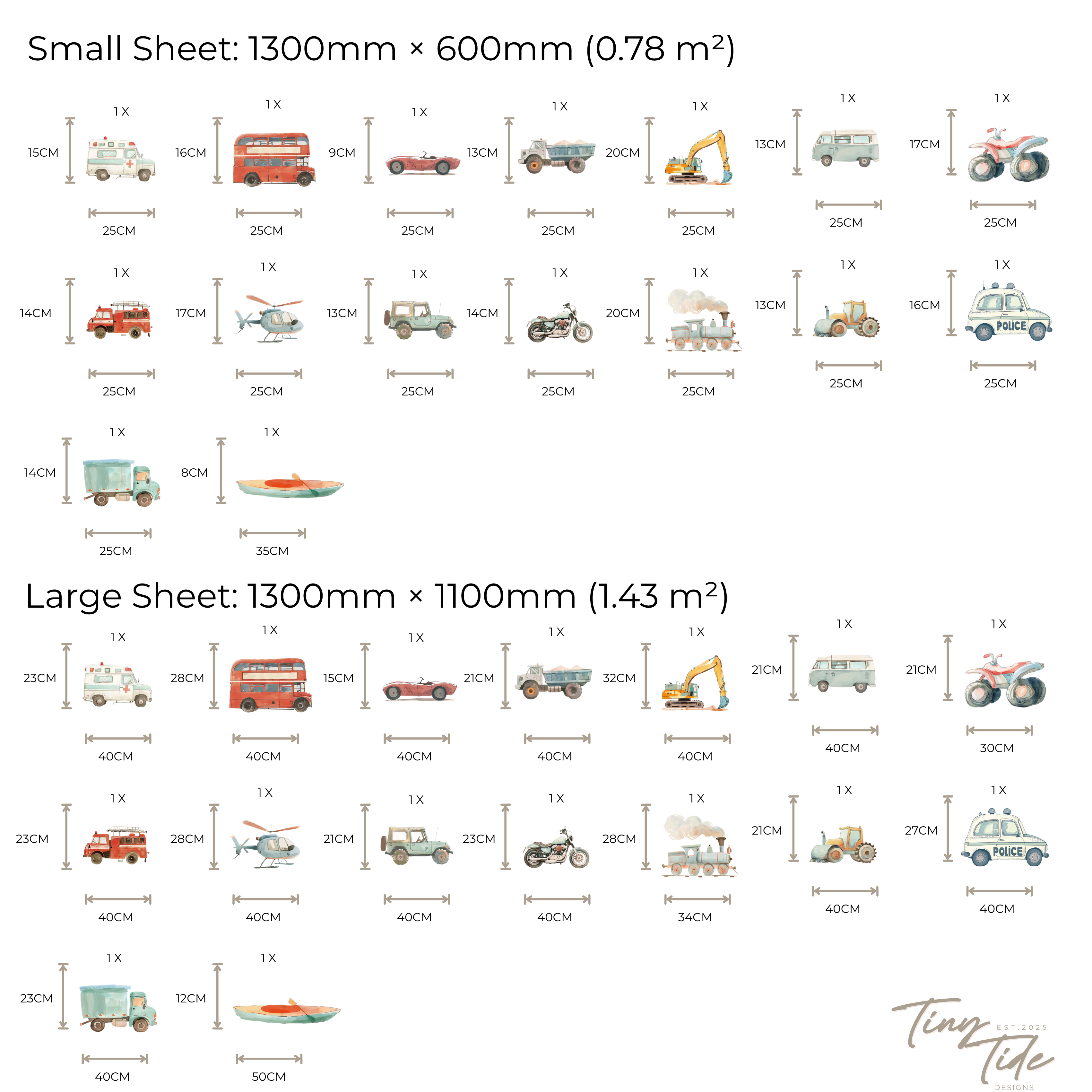 Transport Wall Sticker Set
