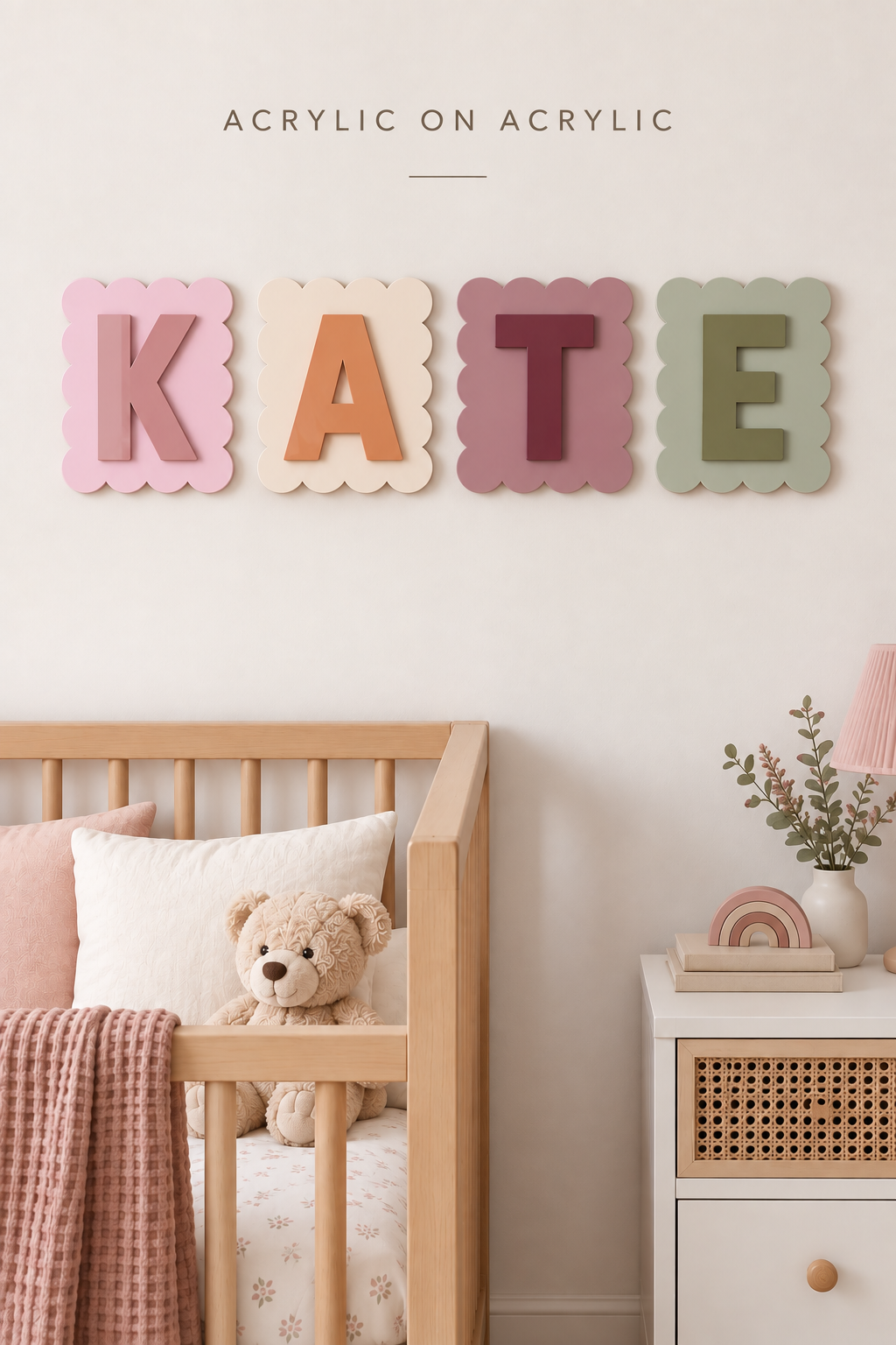 Personalised Scalloped Name Sign