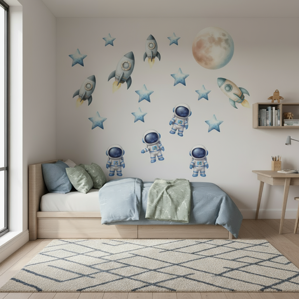 Space Wall Stickers Set