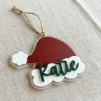 Personalised Santa Hat Ornament