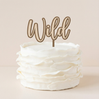 Double-Layer Acrylic Cake Topper – Single Word / Single Name