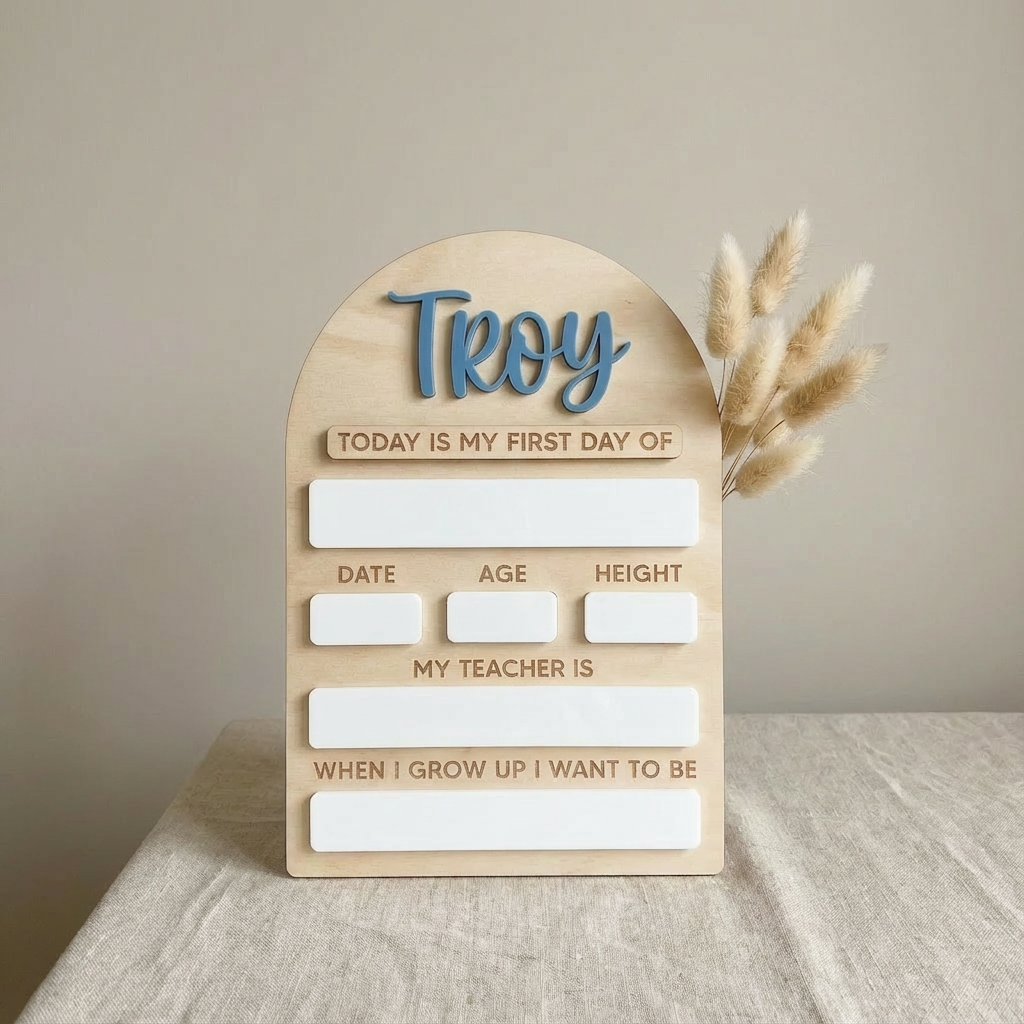 First Day of School Board – Personalised Re-usable Sign