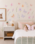 Fairy Garden Floral & Butterfly Wall Stickers