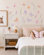 Fairy Garden Floral & Butterfly Wall Stickers