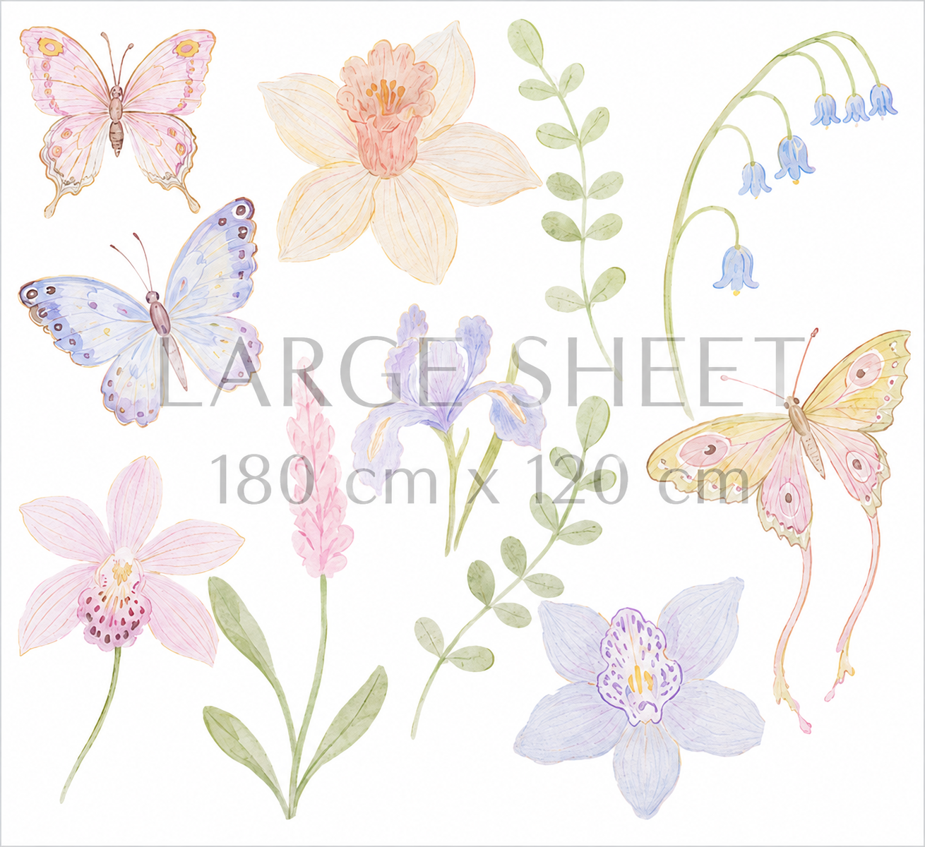 Fairy Garden Floral & Butterfly Wall Stickers