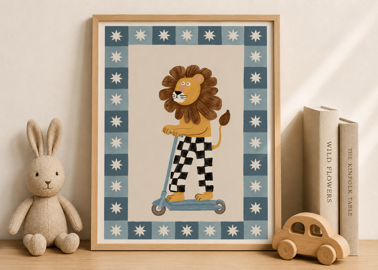 Lion on Scooter