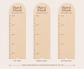 Personalised Wooden Height Chart — Natural